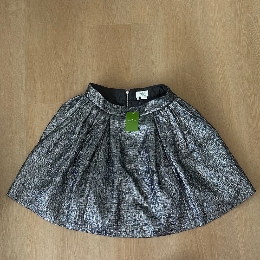 Kate Spade Elegant Silver Skirt